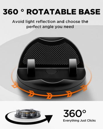 Universal 360 Degree Car Mobile Holder for Dashboard Non-Slip Silicone