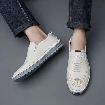 Faux Leather Loafers Shoes for Men Lightweight Comfortable Non Slip