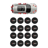 12 pcs Car Door Shock Absorber Car Door Protection Sticker,Buffer Bumper Cushion Door Shock Absorbing Gaskets Logo Sports