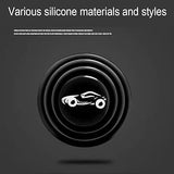 12 pcs Car Door Shock Absorber Car Door Protection Sticker,Buffer Bumper Cushion Door Shock Absorbing Gaskets Logo Sports