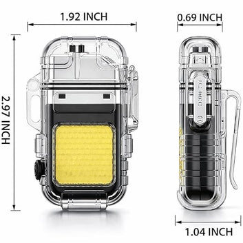 Waterproof LED Flashlight Lighter Pack Of 1