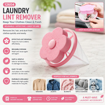 Washing Machine Floating Lint Remover Mesh Bag (Pack of 2P