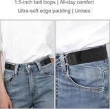 Buckleless Belt Hook Tactical Metal Hook Elastic Belt Unisex