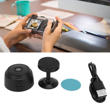WiFi Cameras with Magnetic Back Cover, Covert Baby Nanny Cam with Phone App